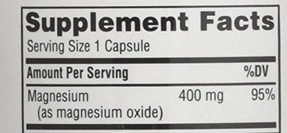 Magnesium 400 mg by Twinlab - 100 Cap (Pack of 3)