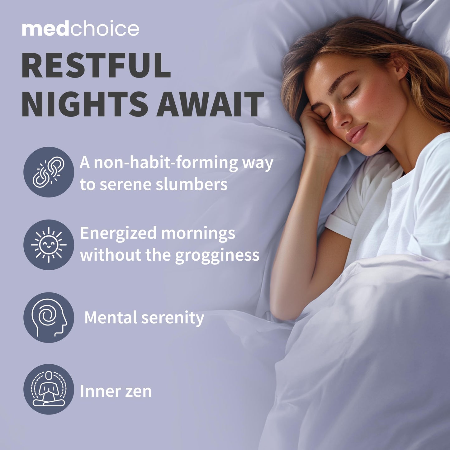 12-in-1 Sleep Support Capsules – Melatonin-Free, Non-Habit Forming (90 Caps)