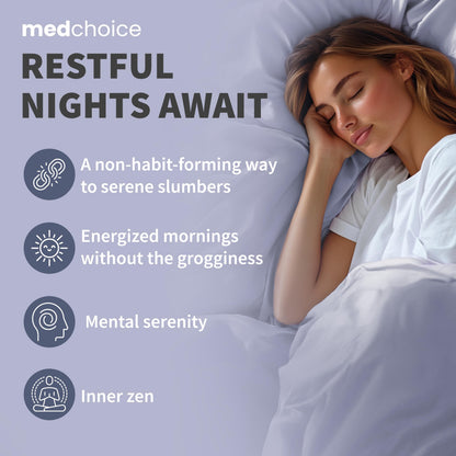 12-in-1 Sleep Support Capsules – Melatonin-Free, Non-Habit Forming (90 Caps)