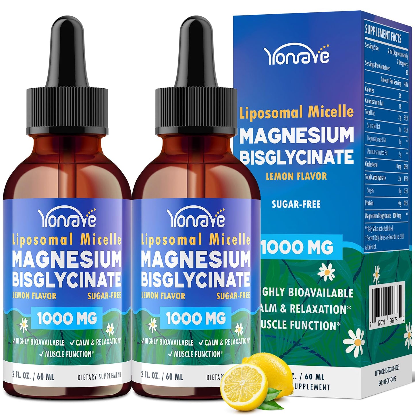 Magnesium Bisglycinate – High-Absorption Liposomal Liquid Magnesium (60ml)