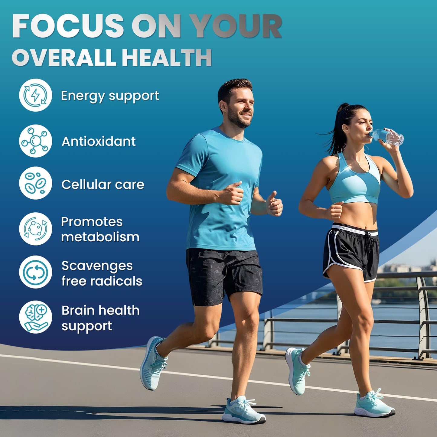 Hydrogen Water Tablets H2 Molecular 120 | Magnesium for Brain Health
