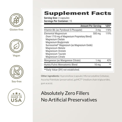 BIOptimizers Magnesium Breakthrough Complex – 7 Mg Forms for Sleep & Focus | 30 Capsules