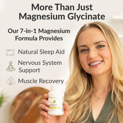 BIOptimizers Magnesium Breakthrough Complex – 7 Mg Forms for Sleep & Focus | 30 Capsules