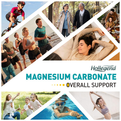 Magnesium Carbonate Gummies 500mg Complex with D3 & K2 – Sugar Free Mango Flavor, 60 Count