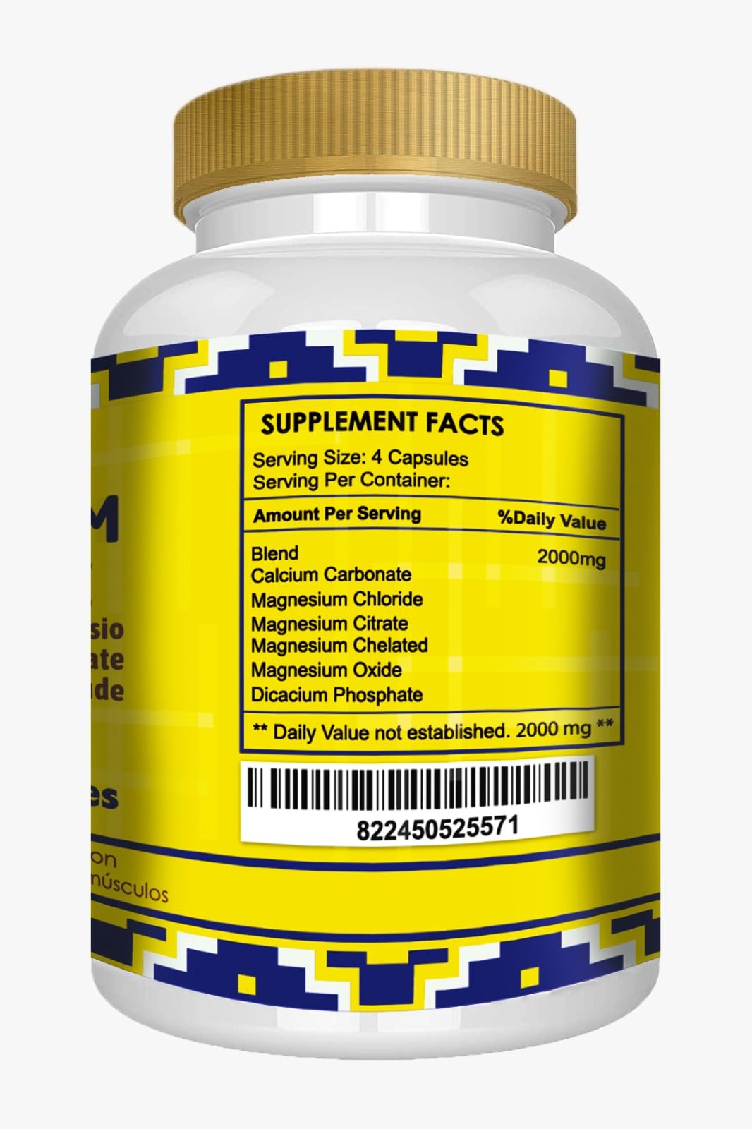 Magnesium Chloride 140 Capsules - High Absorption Mg (Citrate, Chelated & Oxide) - Non-GMO Pack of 2