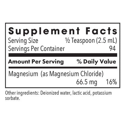 Allergy Research Group Magnesium Chloride Liquid - 66.5 mg, 8 oz, GI Tract Support