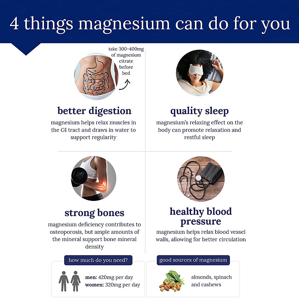 Magnesium Citrate 200mg Tablets – The Vitamin Shoppe (300 Tablets)
