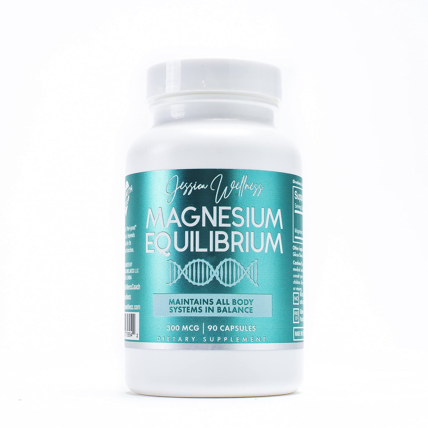 Magnesium Citrate Capsules 300mg – Digestive Support & Relaxation | Vegan 90ct | Jessica Wellness