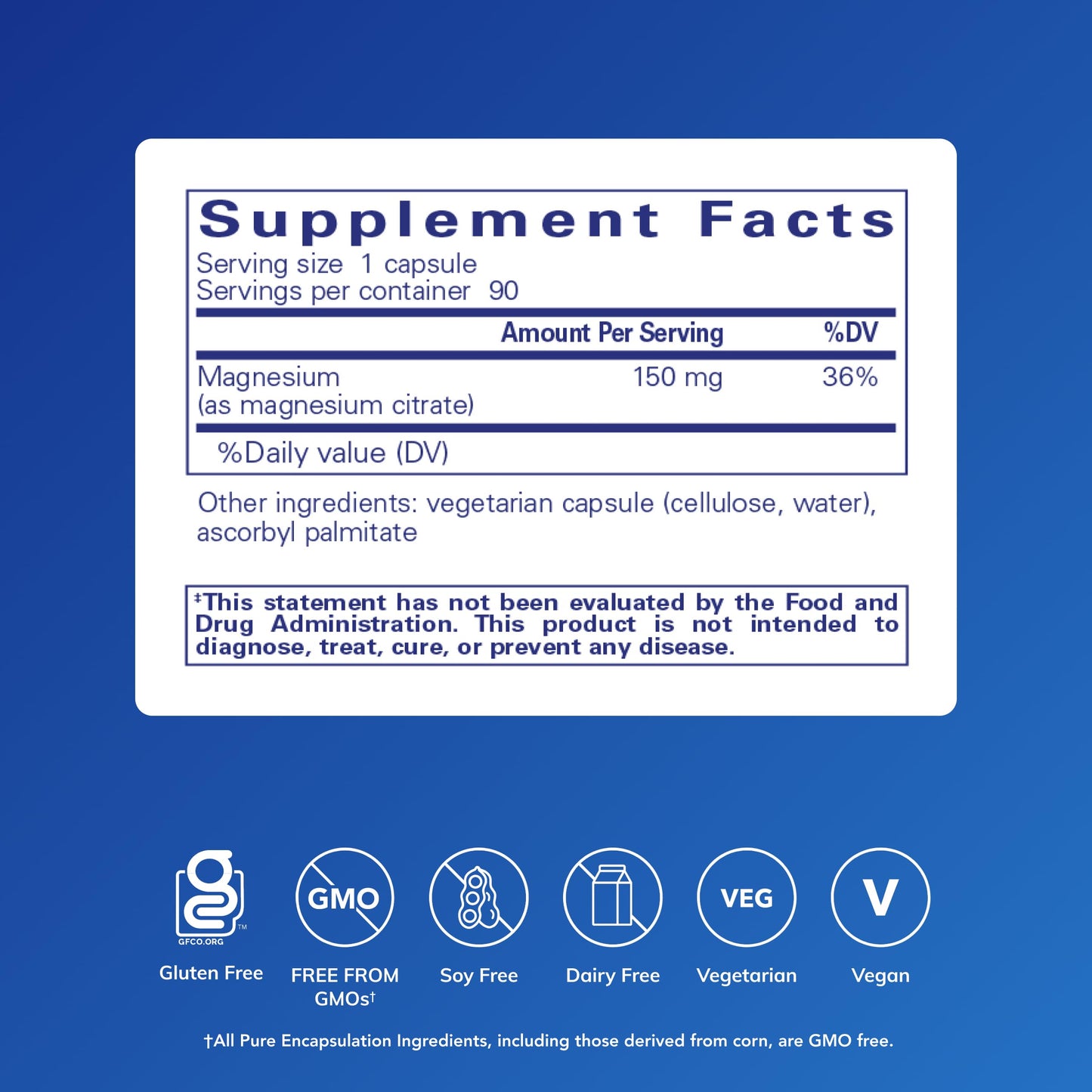 Pure Encapsulations Magnesium (Citrate) - 90 Capsules | Sleep, Heart & Cognitive Health