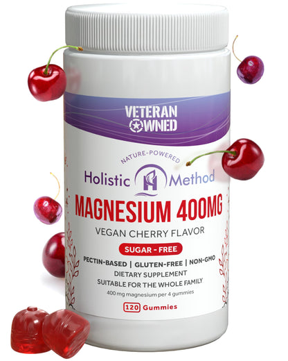 Magnesium Citrate Gummies - Sugar-Free, Vegan, Cherry | 120 Chews