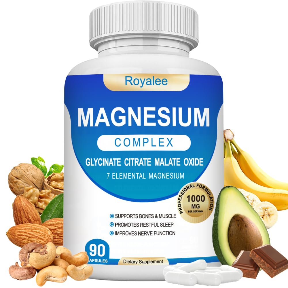 Magnesium Complex 1000mg – 7 Forms for Relaxation, Muscle & Bone Support | 90 Capsules