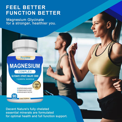 Magnesium Complex 1000mg – 7 Forms for Relaxation, Muscle & Bone Support | 90 Capsules