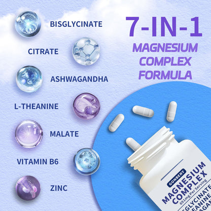 Magnesium Complex 7-in-1 with Ashwagandha & L-Theanine | DeepCalm