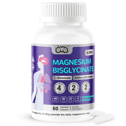 Magnesium Complex 420 mg | Bisglycinate & L-Threonate High-Absorption Formula
