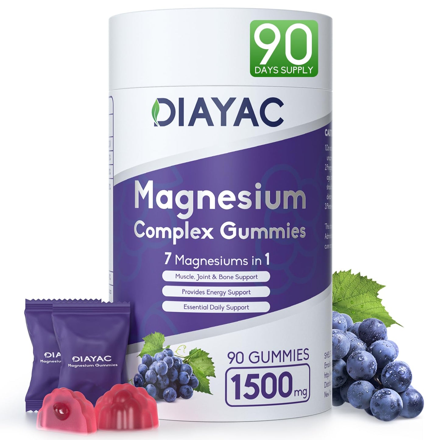 Magnesium Complex Gummies – Vegan, Individually Wrapped 90-Count for Sleep, Muscle & Nerve Support