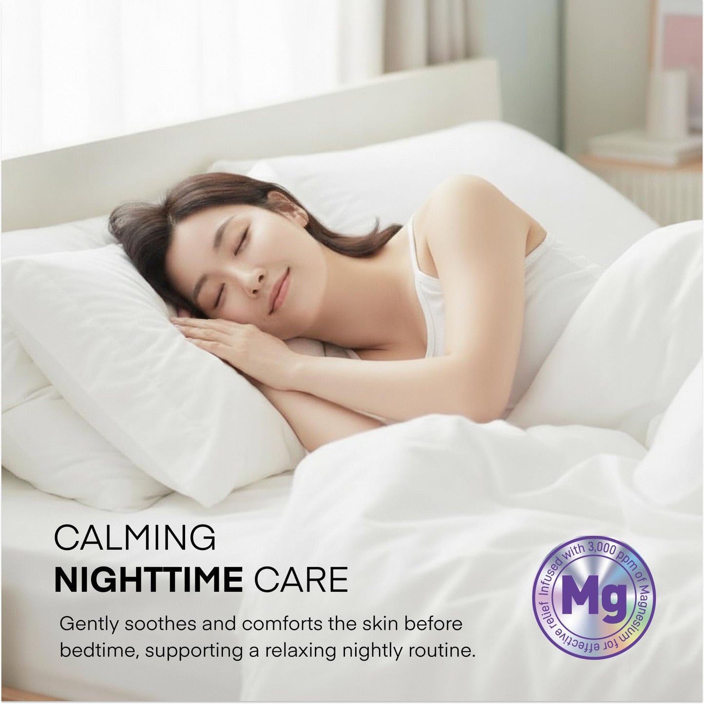 Magnesium Cream for Sleep & Leg Cramps – Lavender & Shea Butter, 4.06 Fl Oz (Made in Korea)
