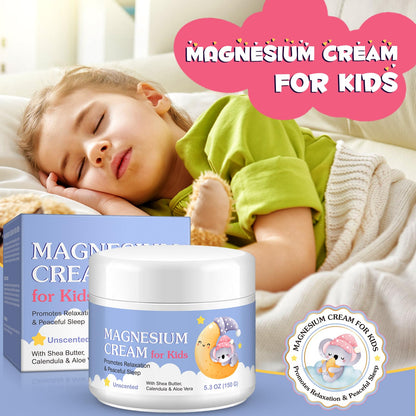 Magnesium Cream for Kids - 5.3 oz Magnesium Lotion for Sleep