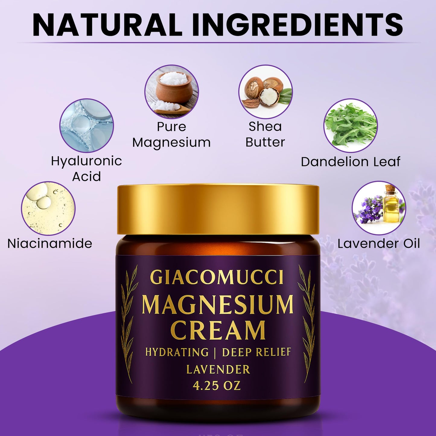Magnesium Cream for Nighttime Relief - Magnesium Chloride Body Balm - Sleep Support