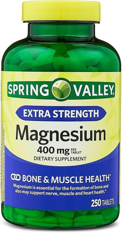 Magnesium Extra Strength 400 mg – 250 Tablets | Dietary Supplement