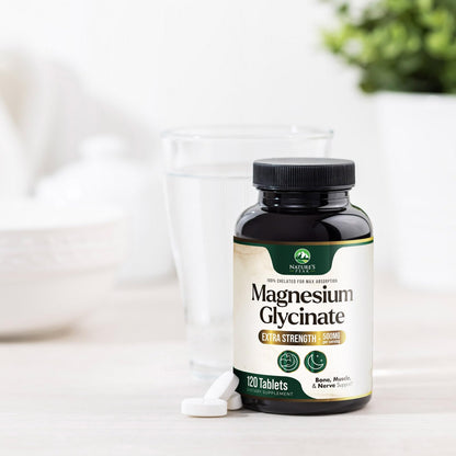Magnesium Glycinate 500mg – Ultra Absorption (120 Tablets) | Supports Bones & Muscles