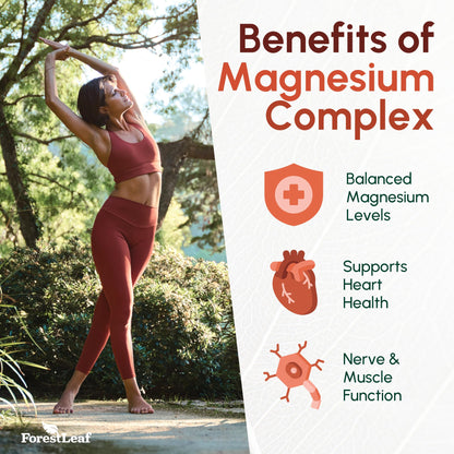 Magnesium Glycinate 500mg Complex – Sleep & Calm, 150 Capsules | ForestLeaf