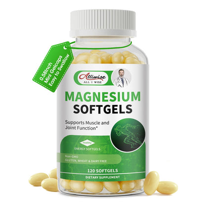 Magnesium Glycinate 500mg Softgels – 120 Gelcaps | Sleep & Muscle Support