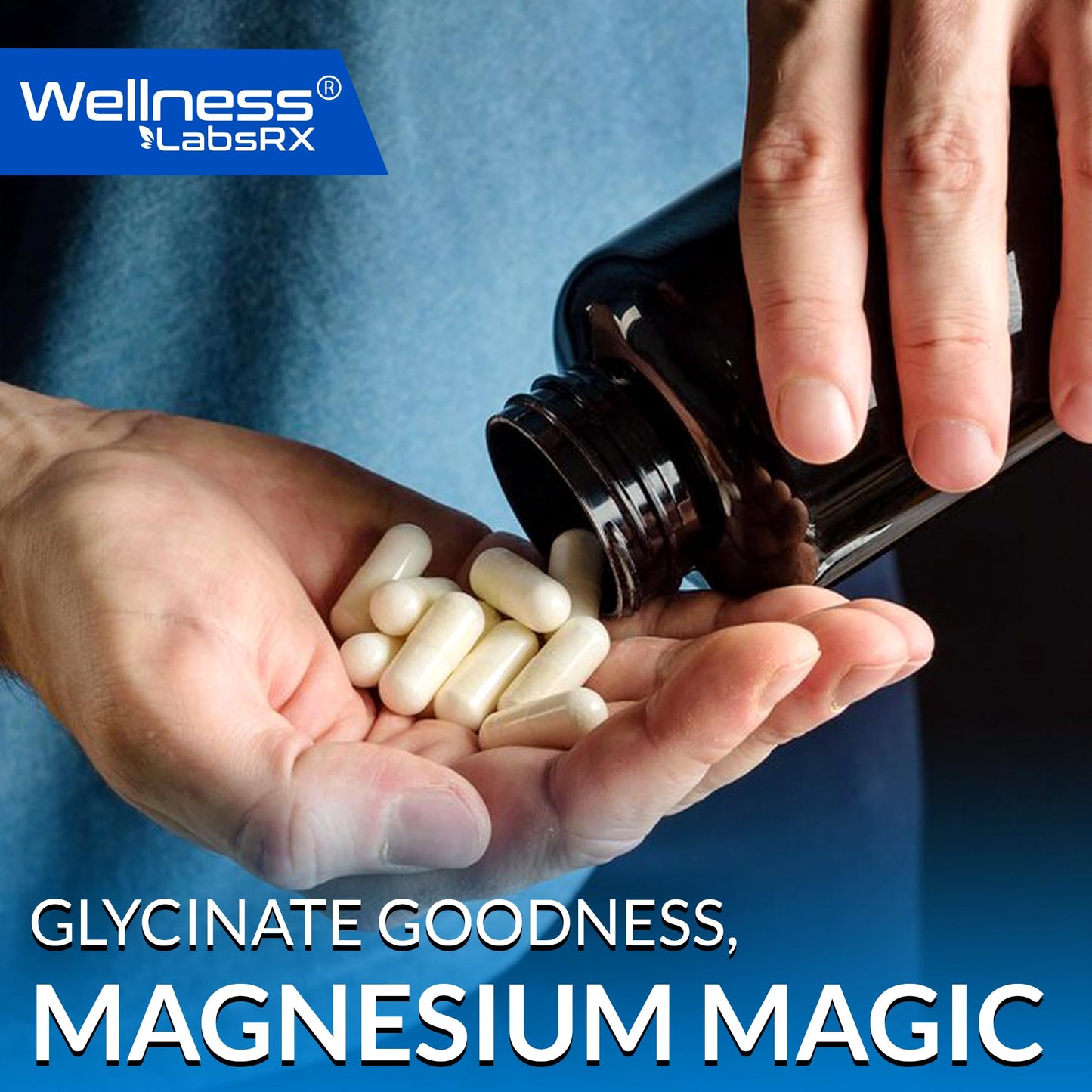 Magnesium Glycinate 750mg – High Absorption Chelated Calm Support for Women and Men (120 Count)