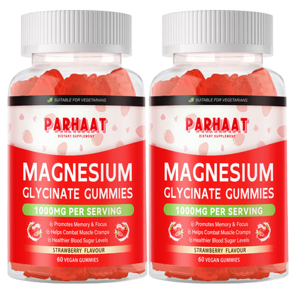 Magnesium Glycinate Gummies - Sugar Free Magnesium Potassium Supplement with Vitamin D, B6, CoQ10 for Calm Mood & Sleep Support - 120 Strawberry Chews