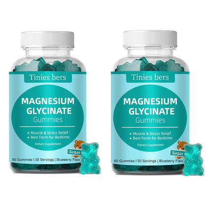 Magnesium Glycinate Gummies 500mg – Sugar Free, Vegan, 120-Count