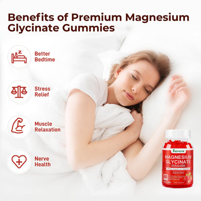 Magnesium Glycinate Gummies 600mg – Sugar Free, High Absorption