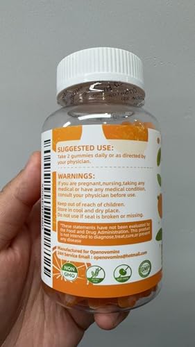 Magnesium Glycinate Gummies - Sugar Free Magnesium Potassium with Vitamin D, B6, CoQ10 for Calm Mood & Sleep Support - 90 Orange Gummies