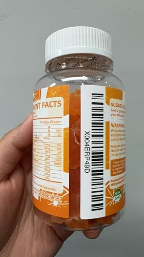 Magnesium Glycinate Gummies - Sugar Free Magnesium Potassium with Vitamin D, B6, CoQ10 for Calm Mood & Sleep Support - 90 Orange Gummies