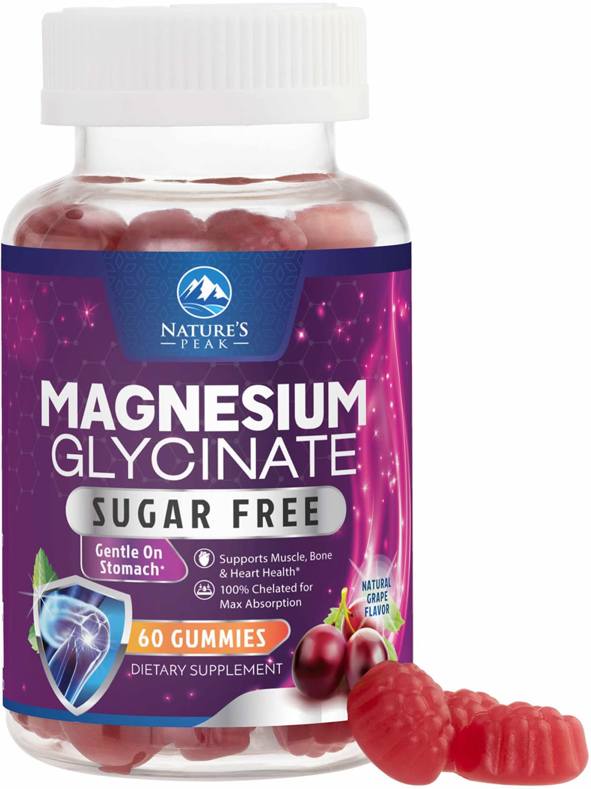 Magnesium Glycinate Gummies - Sugar Free | Sleep & Heart Health