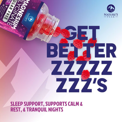 Magnesium Glycinate Gummies - Sugar Free | Sleep & Heart Health