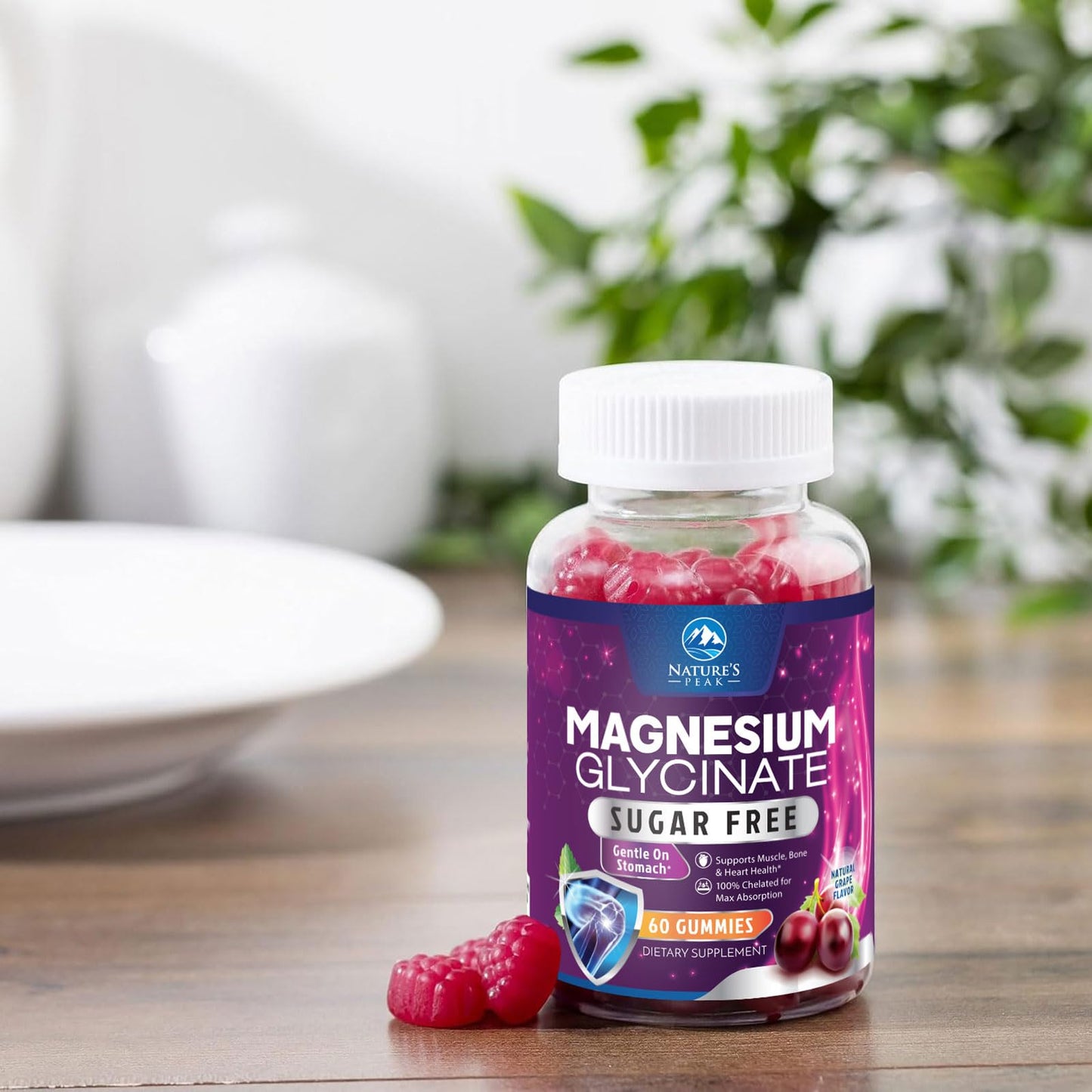 Magnesium Glycinate Gummies - Sugar Free | Sleep & Heart Health