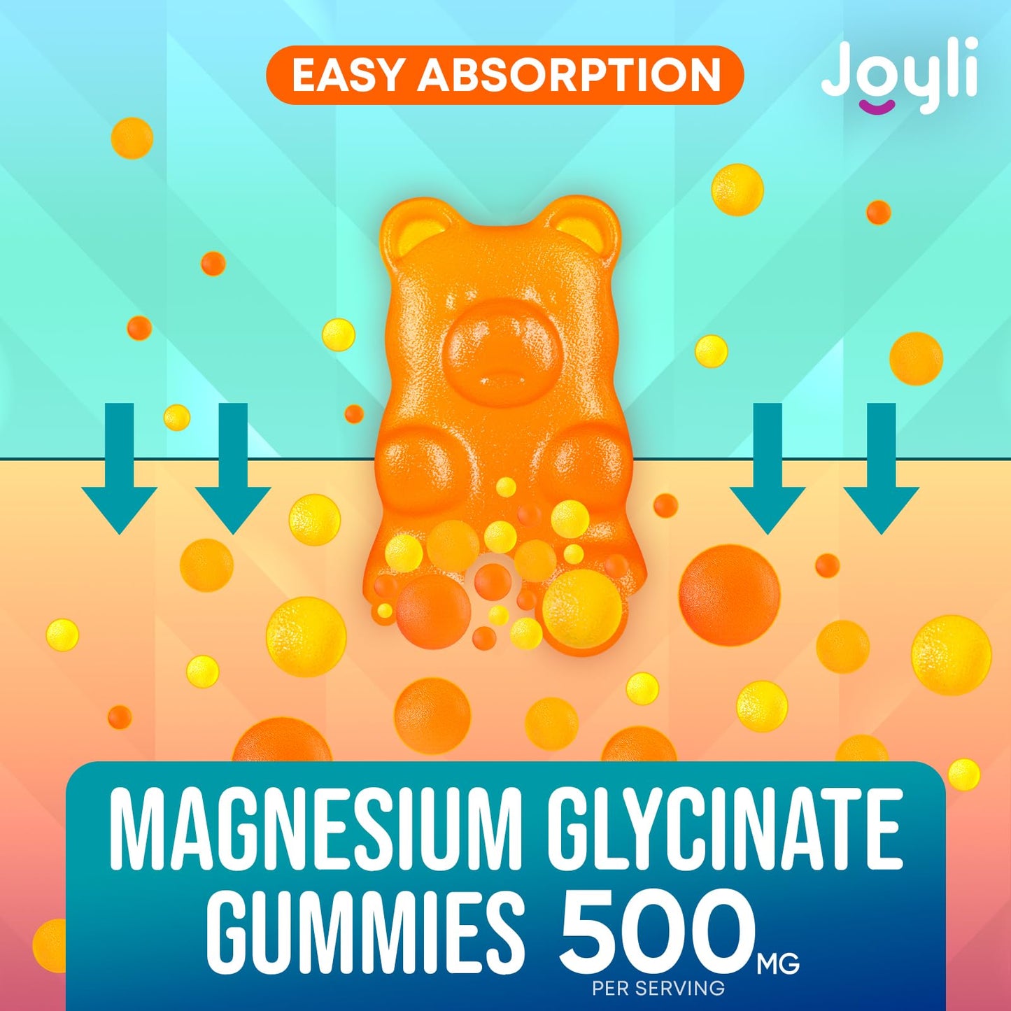 Magnesium Glycinate Gummies 500mg – Sleep Support for Adults & Kids (60 Count)
