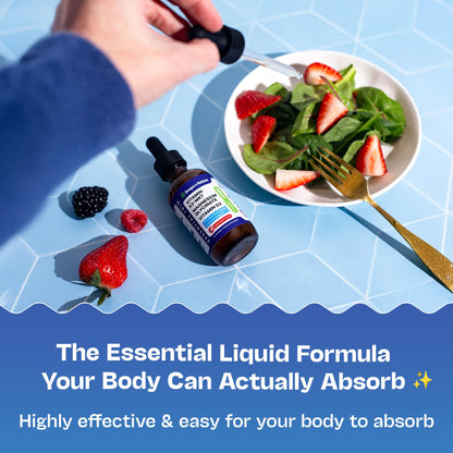 Magnesium Glycinate + K2 & D3 Liquid - GMO-Free (Mixed Berry) 60 mL