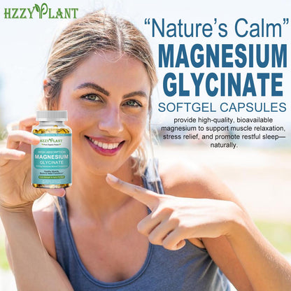 Magnesium Glycinate 500mg Softgels – High-Absorption Magnesium Supplement