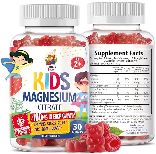 Magnesium Gummies for Kids & Adults – 100mg Calm Magnesium Chews