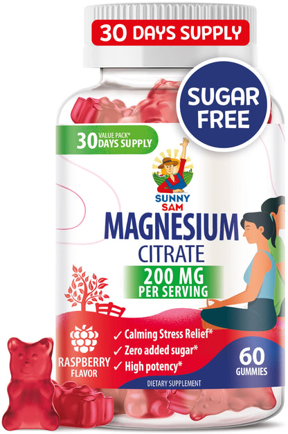 Magnesium Gummies 200mg – Calm Chews for Kids & Adults | Mood & Muscle Support