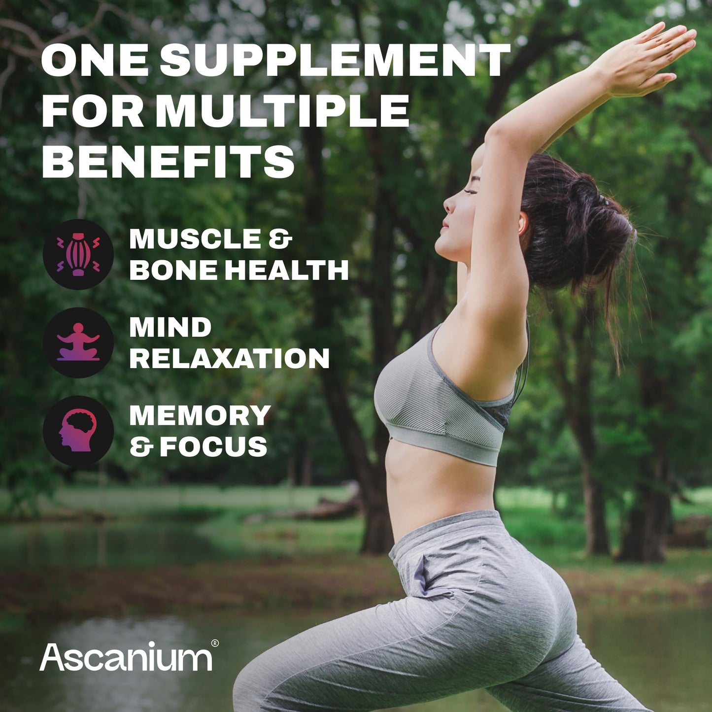 Magnesium Gummies 410 mg – Vegan Glycinate & L-Threonate, 60 Chewables