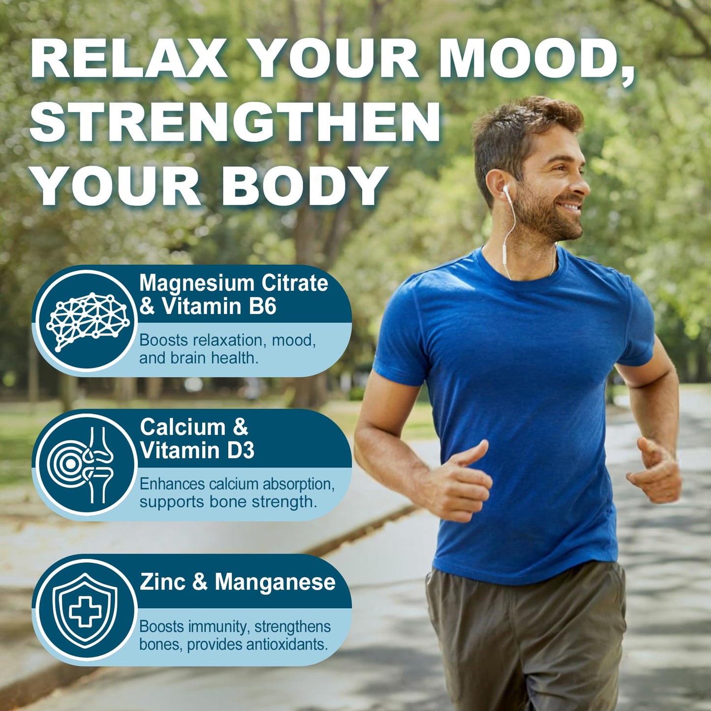 Magnesium Citrate Gummies 500mg – Sugar Free for Women & Men | Mood & Sleep Support