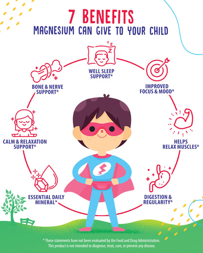 Magnesium Gummies for Kids & Adults – 100mg Calm Magnesium Chews