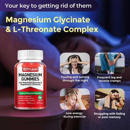 Kids Liposomal Magnesium 190mg – Glycinate & L-Threonate with D3 & CoQ10 | 60 Count
