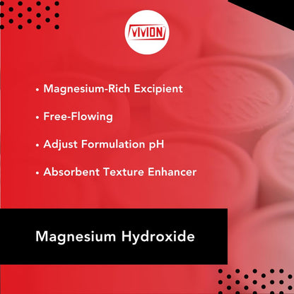 Magnesium Hydroxide USP Granular – Bulk 1 kg (2.2 lb) – Pharmaceutical Grade Excipient