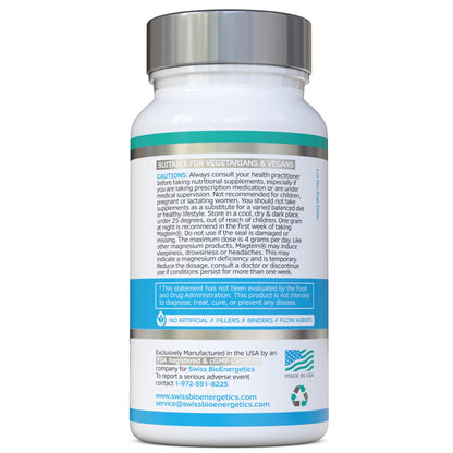 Magnesium L-Threonate Complex 7-in-1 1000mg Magtein Plus – Vegan, UK Made