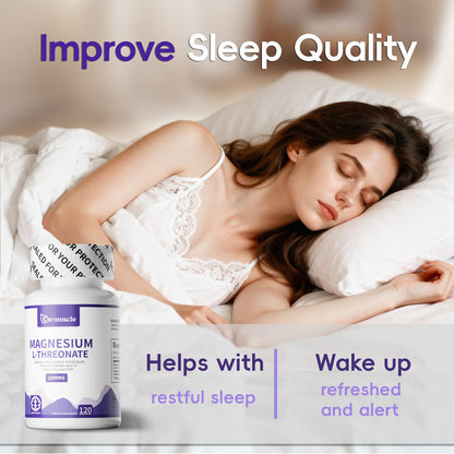 Magnesium L-Threonate Sleep Capsule 2000mg – 60-Day Neuro Health Support