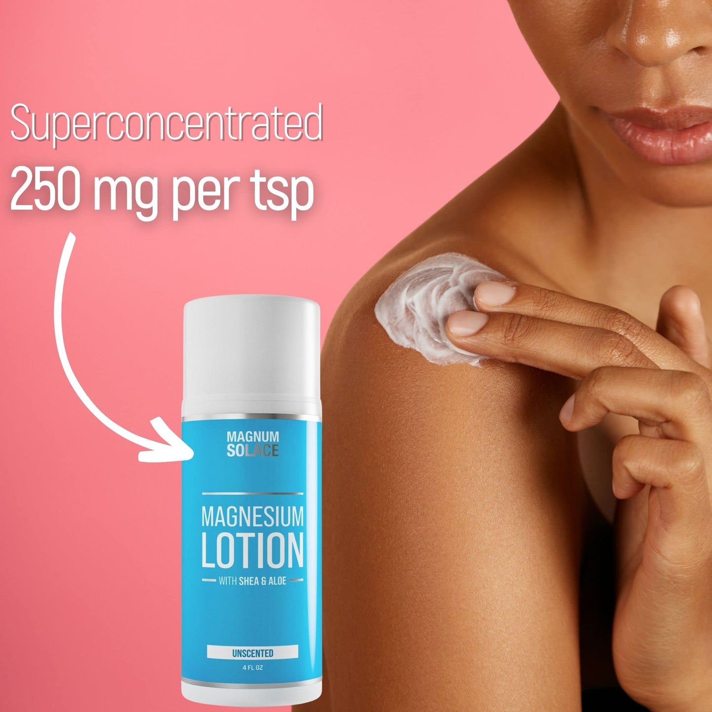 Magnesium Lotion – Super Concentrated with Aloe & Shea | Leg Cramps & Sore Muscles