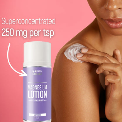 Magnesium Lotion – Super Concentrated (Lavender) | Made in USA