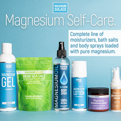 Magnesium Lotion – Super Concentrated (Aloe & Shea) for Leg Cramps & Sore Muscles